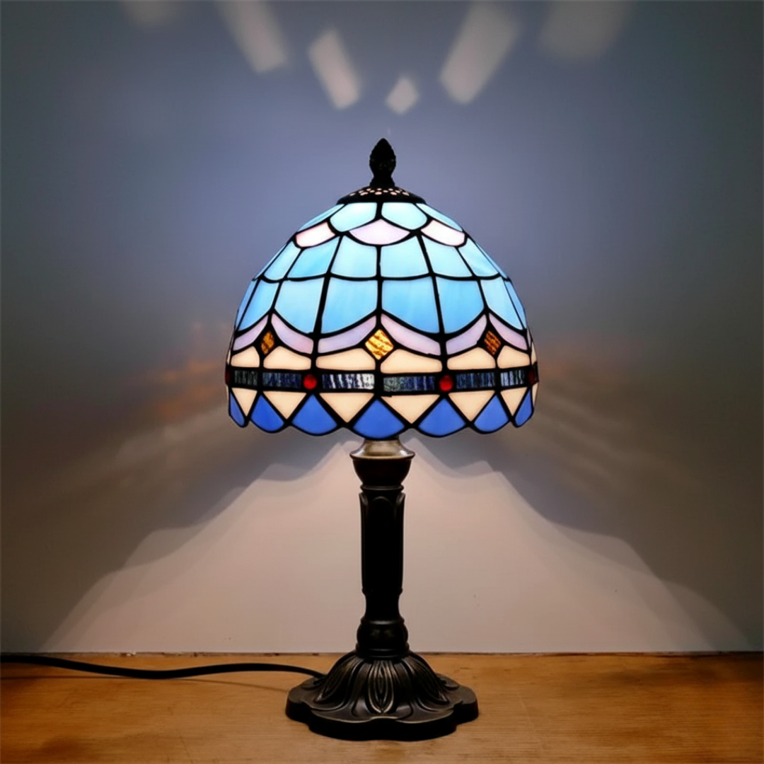 Lampe LED baroque dorée rétro