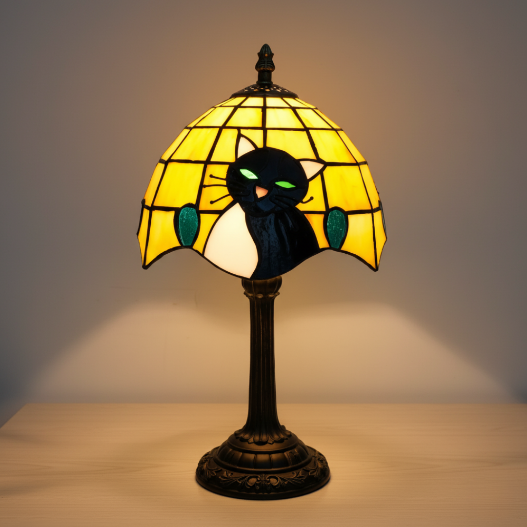 Lampe de table Royal Baroque Chat Noir