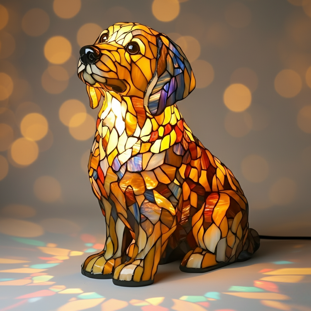 Lily, une sculpture spirituelle de golden retriever