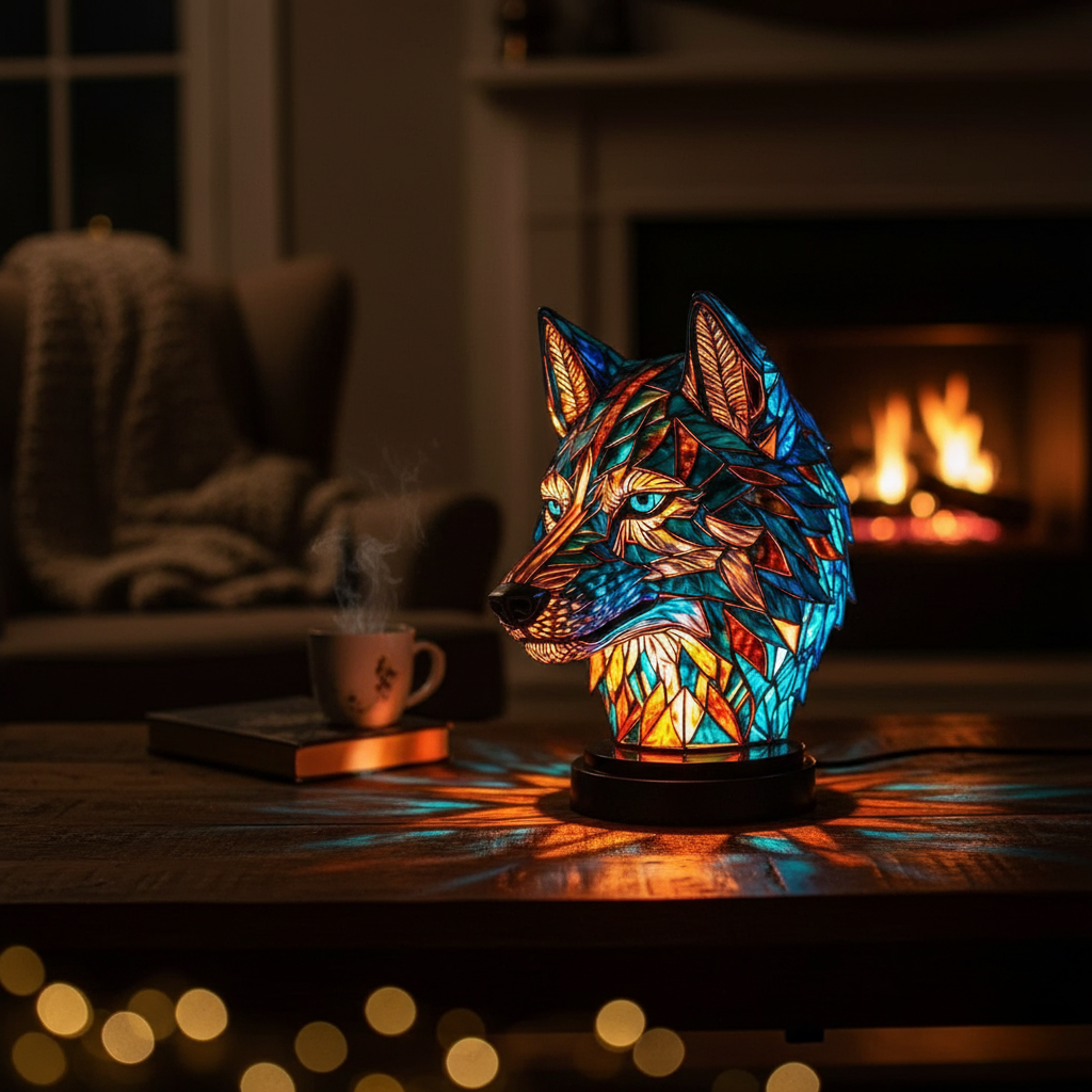 Lampe Loup Enchanteresse