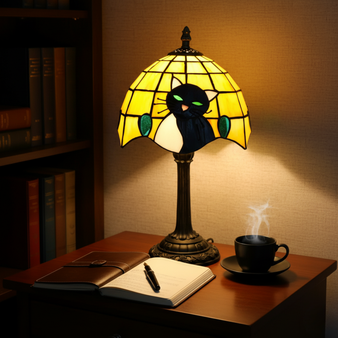 Lampe de table Royal Baroque Chat Noir